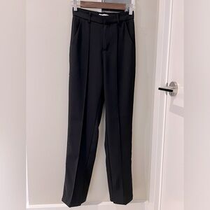 Side split hem high waist pants